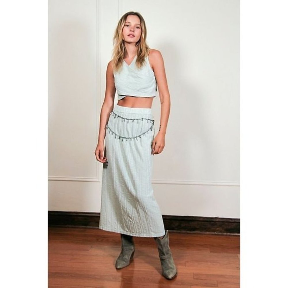 NWT Free People Beach Light Green Aloha Set - Size Medium